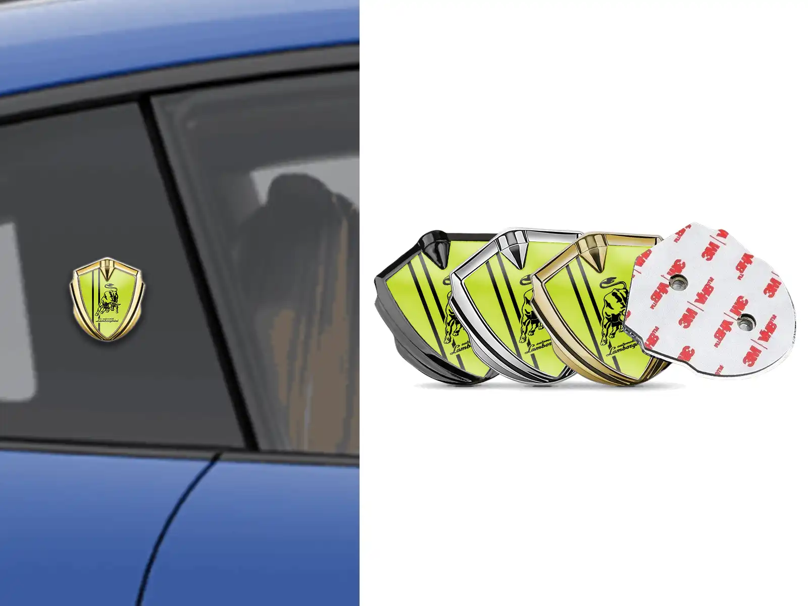 Lamborghini Emblem Fender Badge Pro Design Sturdy